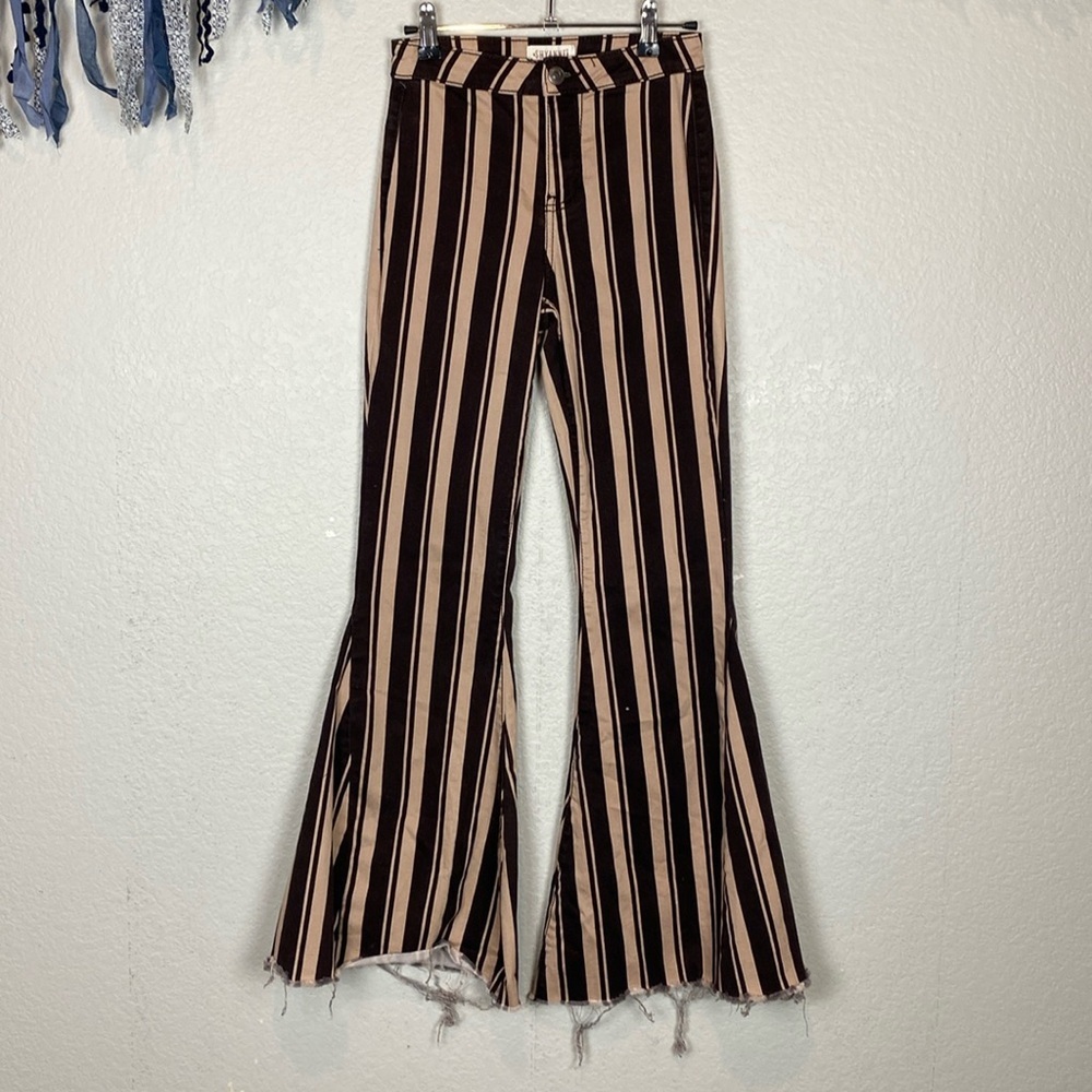 Shyanne striped flare leg pants - Picture 2 of 6